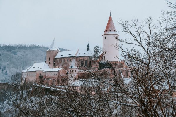 Křivoklát Castle in winter